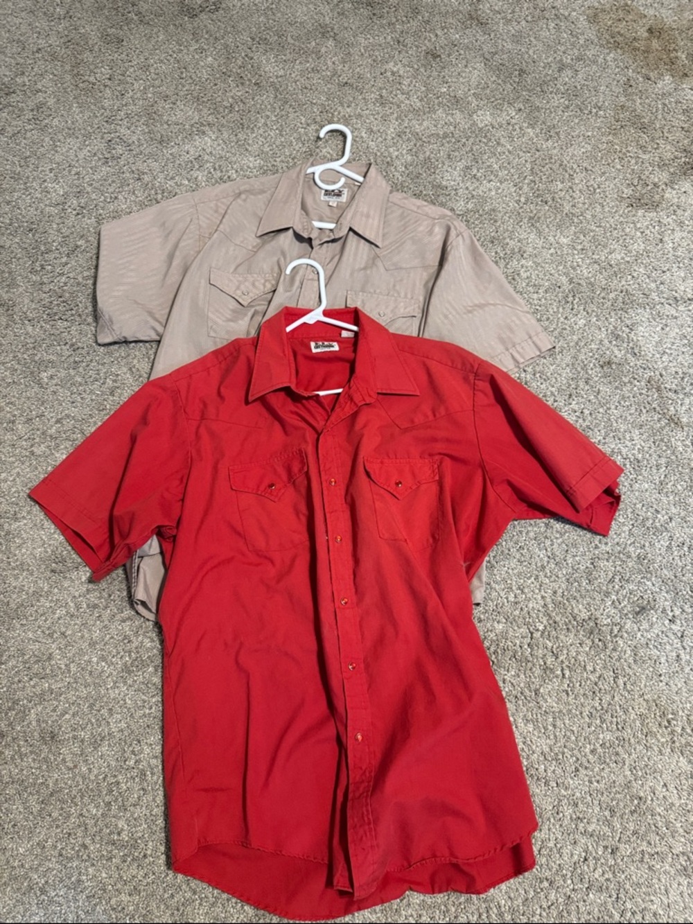 2 Vintage Ely Cattlemen Western Pearle snap Button-Up Shirt - Men's